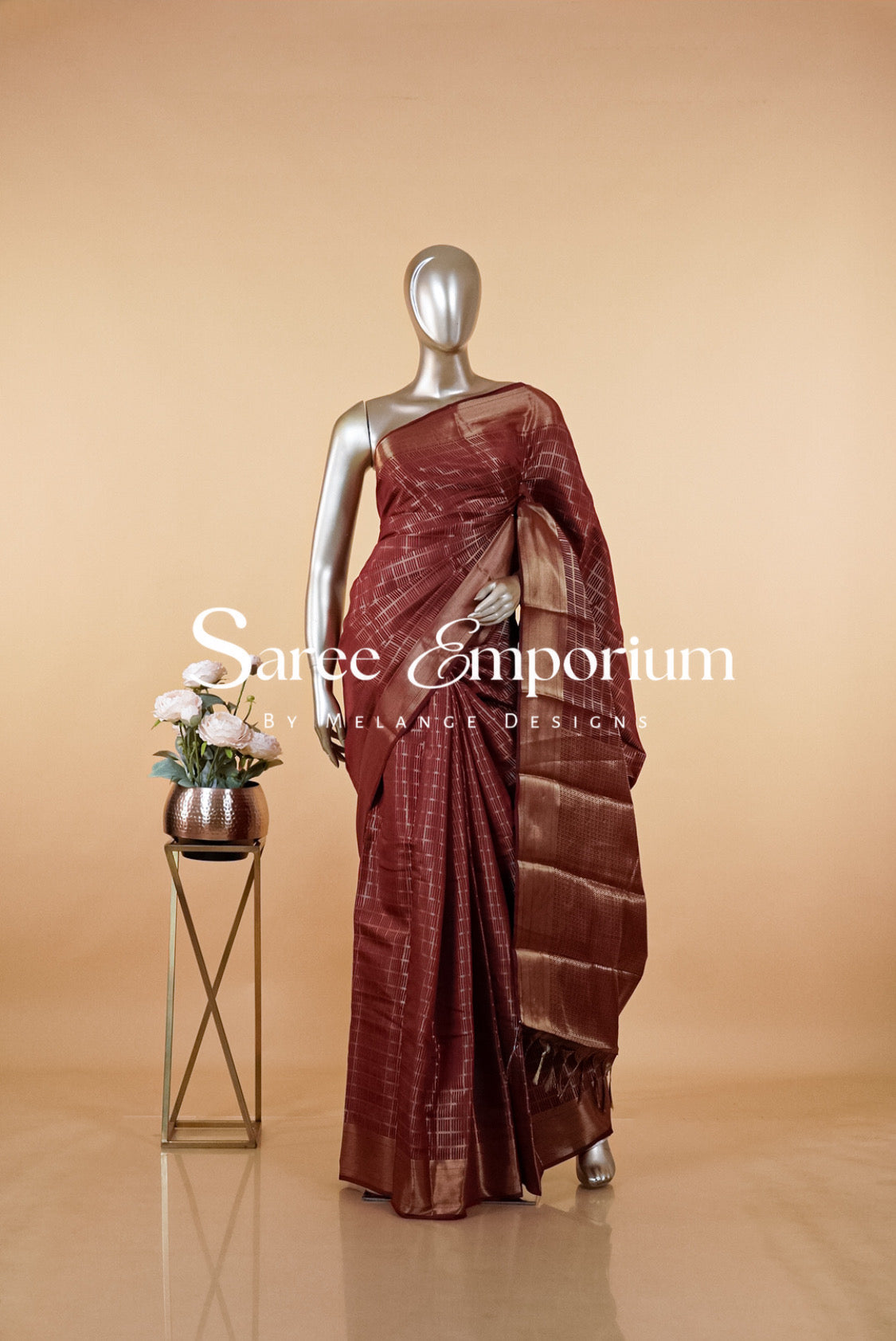 Semi Brocade Saree MDS0149