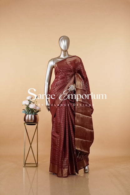 Semi Brocade Saree MDS0149