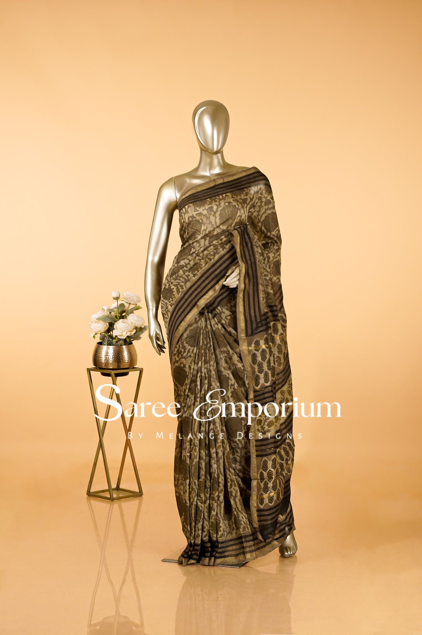 Printed Vanaspati Saree MDS0097