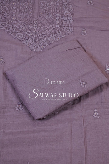 Chanderi Embroidery Salwar Suit AC0144