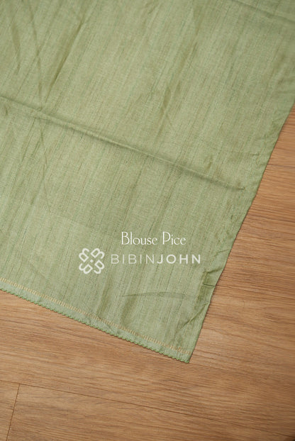 Semi Tussar Weaving Saree For Women Sage Green and Beige BJ2656