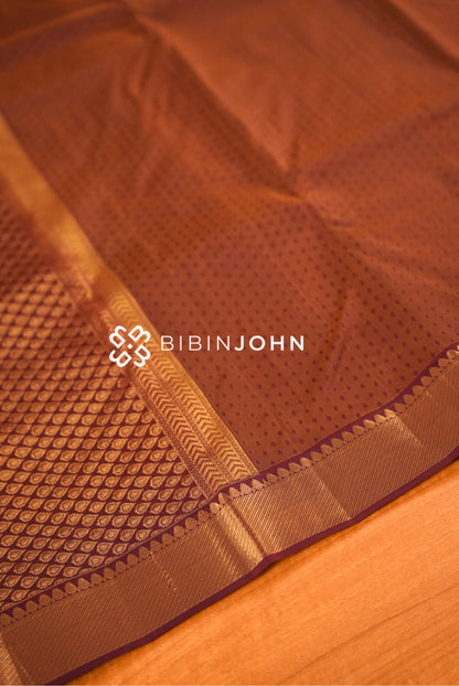 Silk Saree For Women Copper Brown BJ2635