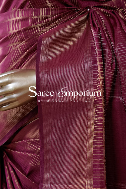 Semi Brocade Saree MDS0152