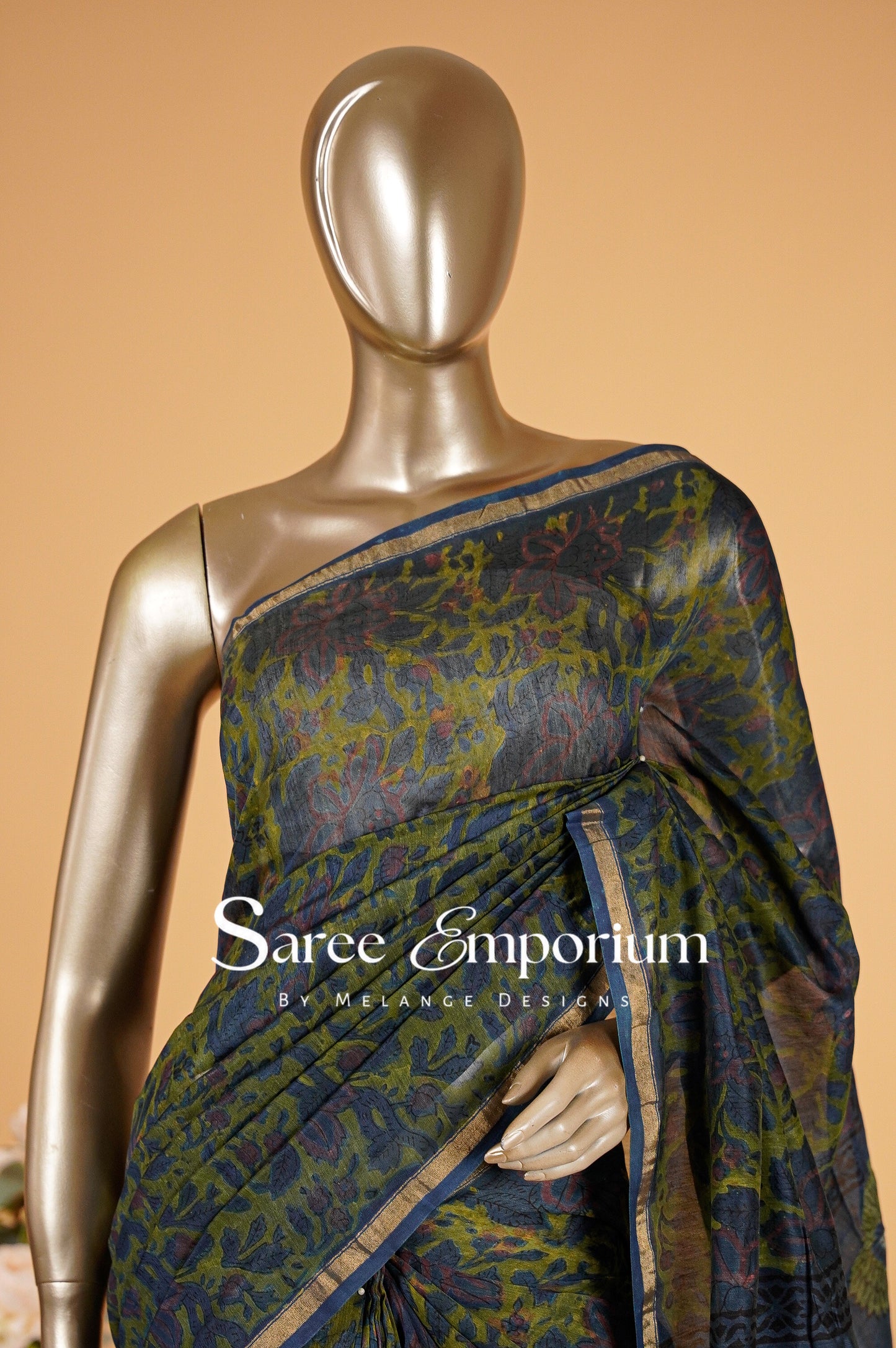 Printed Vanaspati Saree MDS0100