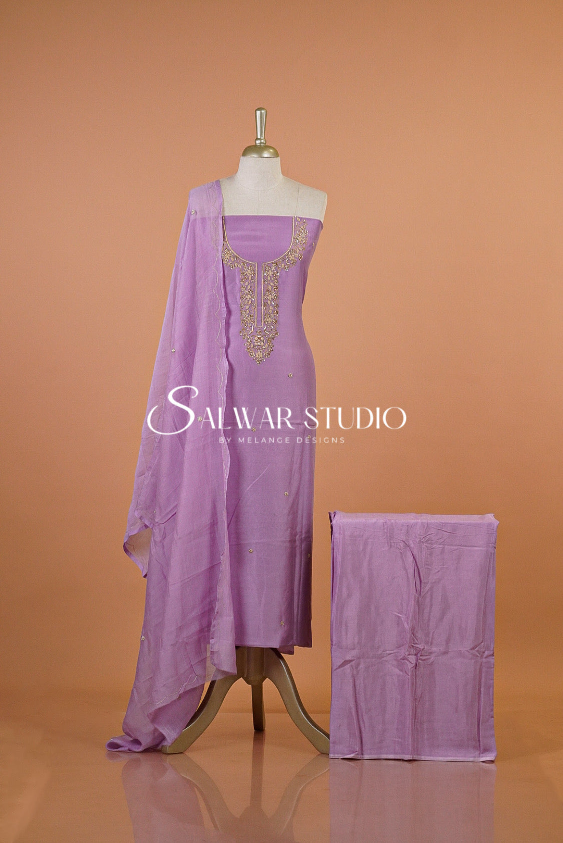 Chanderi Embroidery Salwar Suit AC0136
