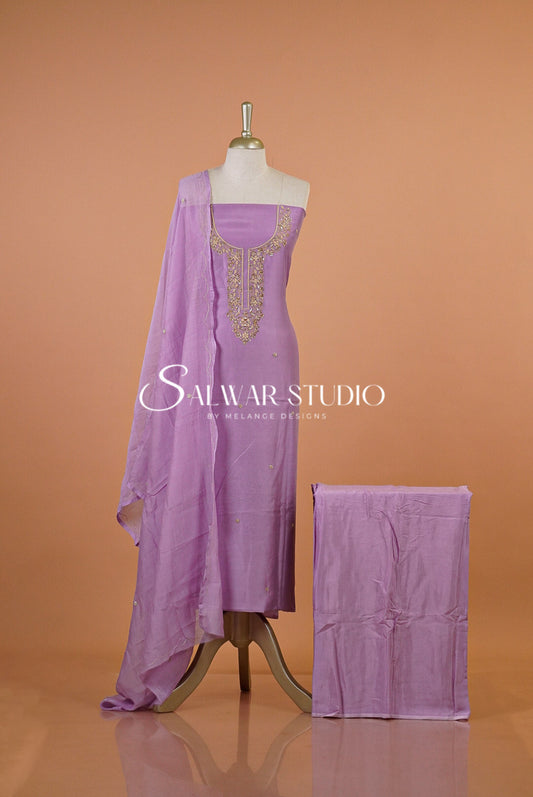 Chanderi Embroidery Salwar Suit AC0136