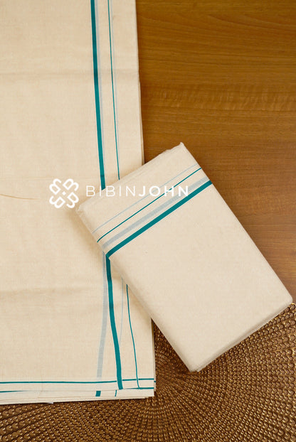Cotton Dhoti For Men Off White BJ0982