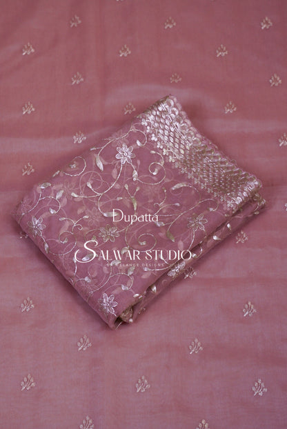 Organza Embroidery Unstitched Salwar Suits AC0113