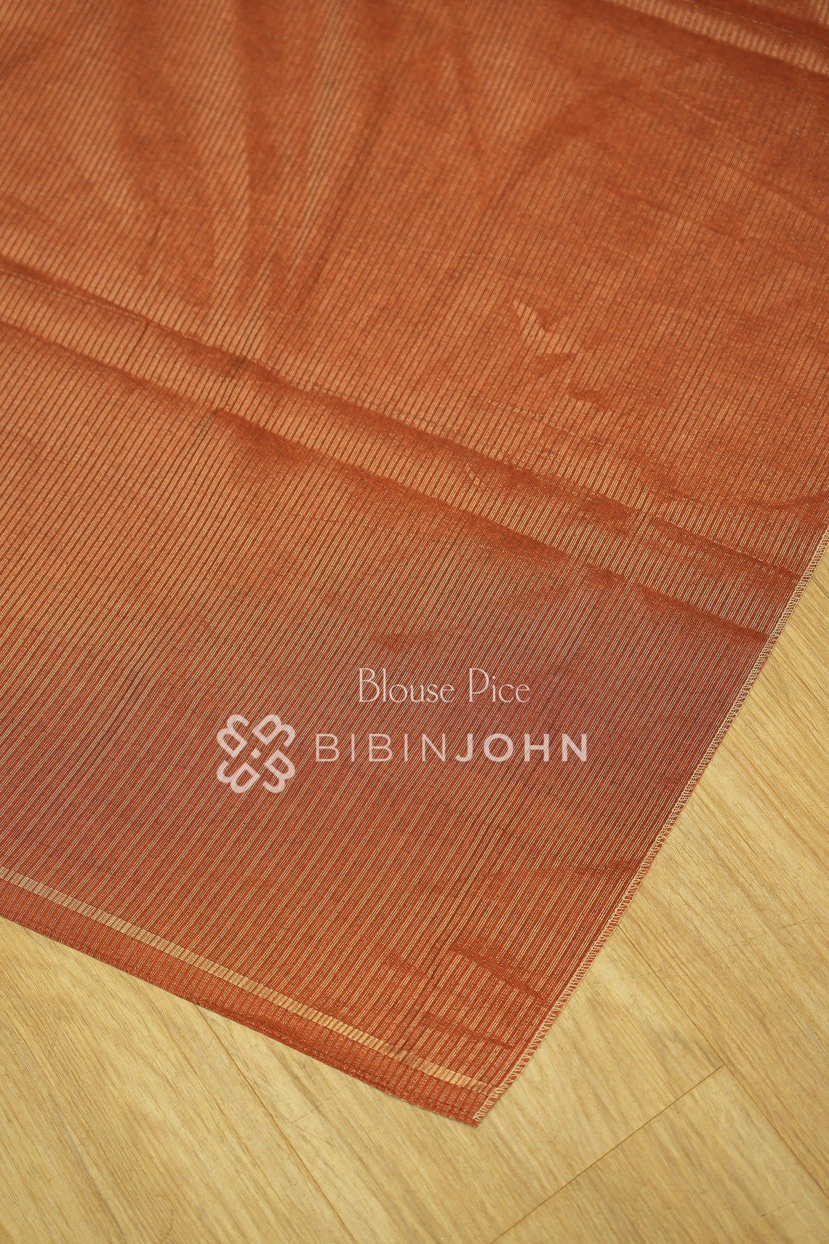 Semi Tussar Weaving Saree For Women Rust Brown BJ2444