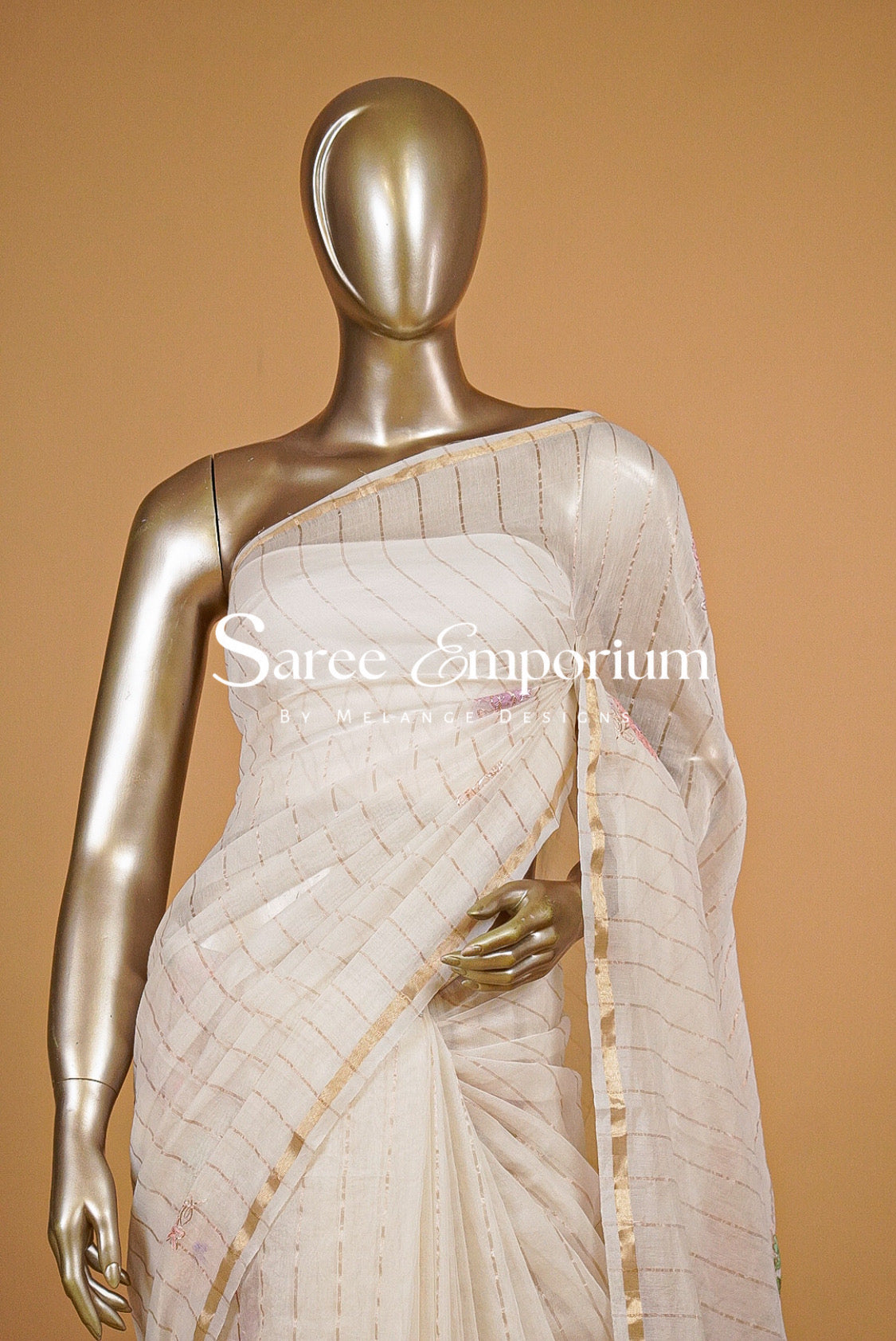 Chanderi Embroidery Saree MDS0205