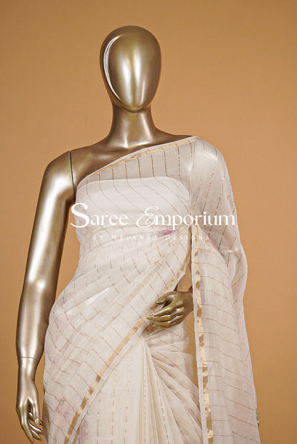 Chanderi Embroidery Saree MDS0205