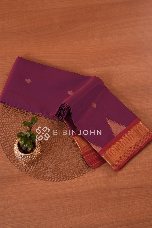 Silk Saree For Women Wine Purple BJ2293