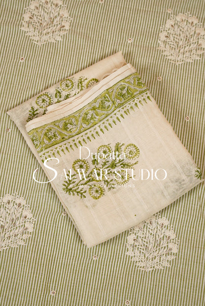 Cotton Embroidery Unstitched Salwar suits AC0007