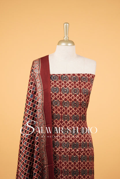 Modal Ajrakh Unstitched Salwar Suits AC0045