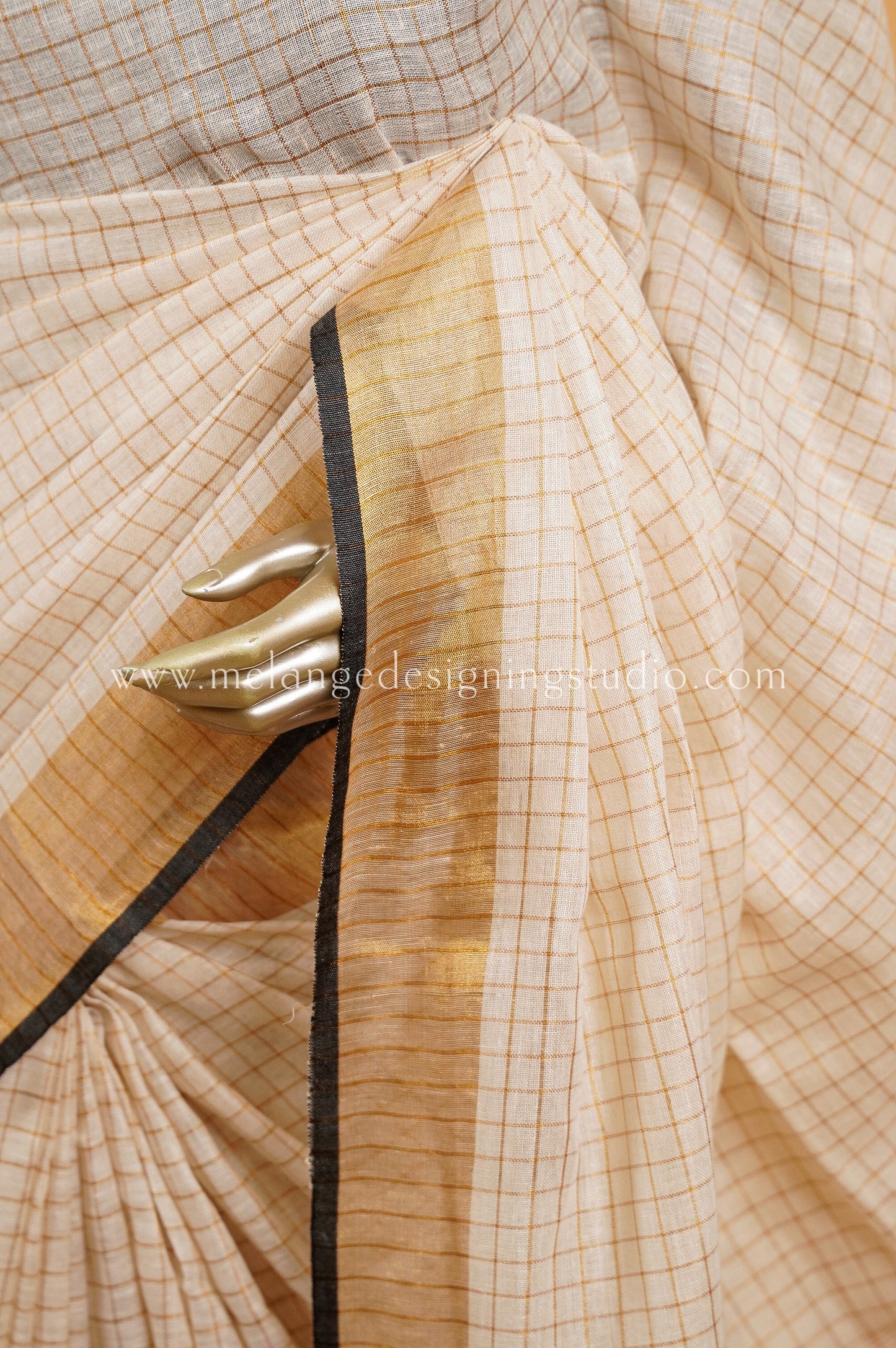 Linen Weaving  Saree MDS0007