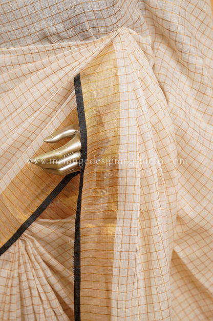 Linen Weaving  Saree MDS0007