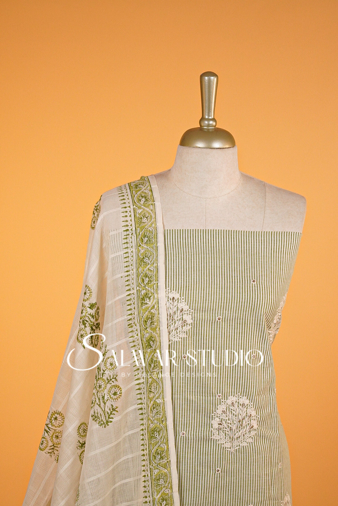 Cotton Embroidery Unstitched Salwar suits AC0007