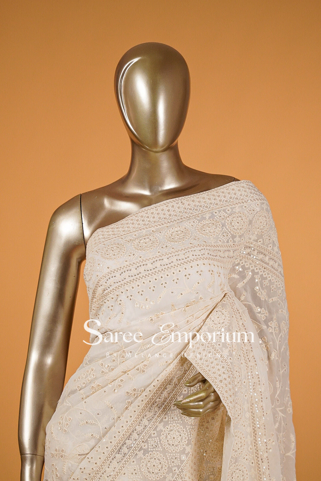 Georgette Embroidery Sarees MDS0021