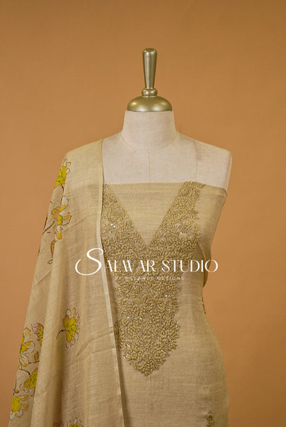 Cotta Embroidery Unstitched Salwar Suits AC00103