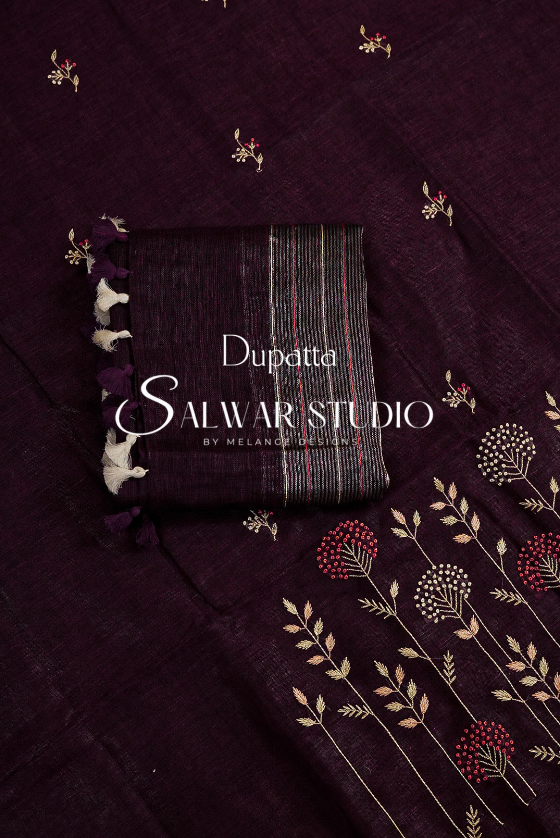 Linen Embroidery Unstitched Salwar Suits AC0052