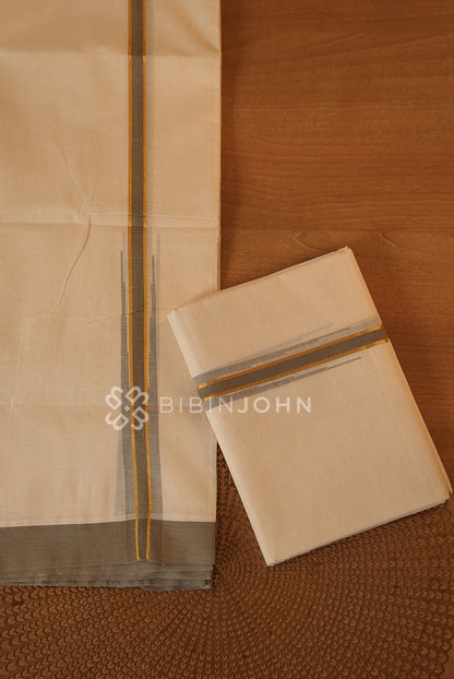 Cotton Dhoti For Men Off White BJ2283