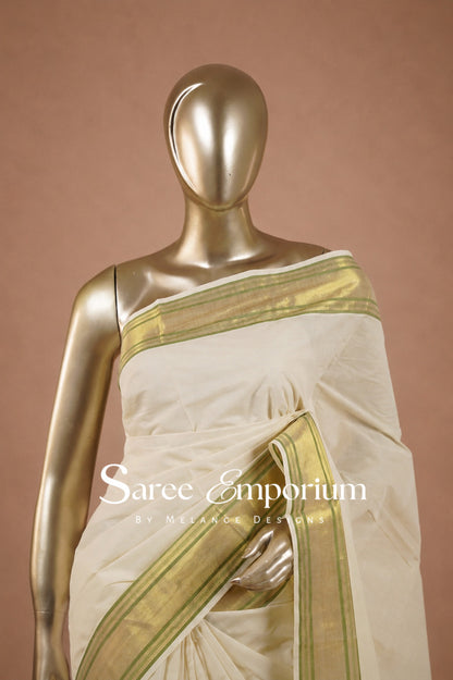 Cotton Kasavu Sarees MDS0033