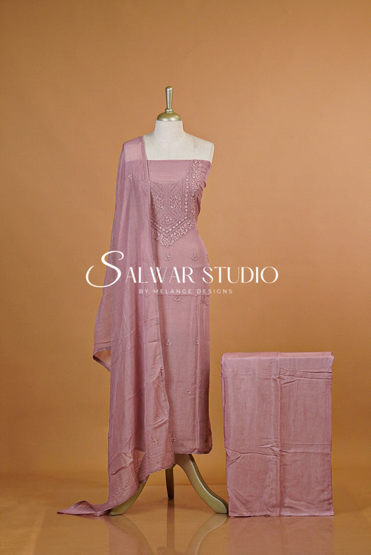Chanderi Embroidery Salwar Suit AC0142