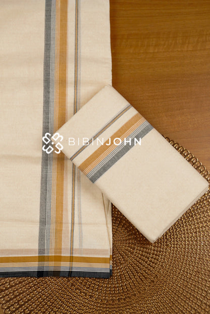 Cotton Dhoti For Men Off White BJ0978