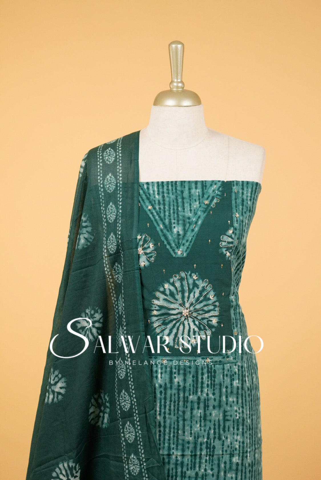Printed Cotton Unstitched Salwar Suits AC0048