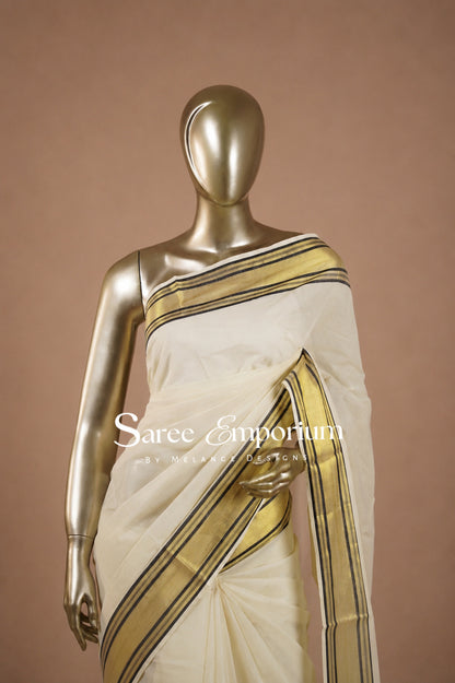 Cotton Kasavu Sarees MDS0034