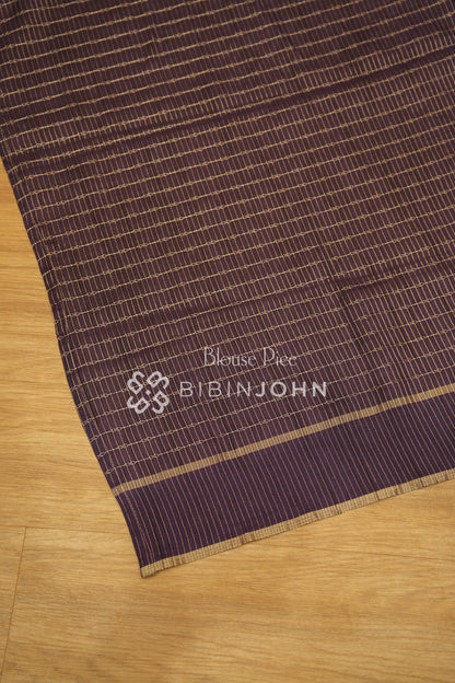 Semi Tussar Weaving Saree For Women Deep Plum Purple BJ2445