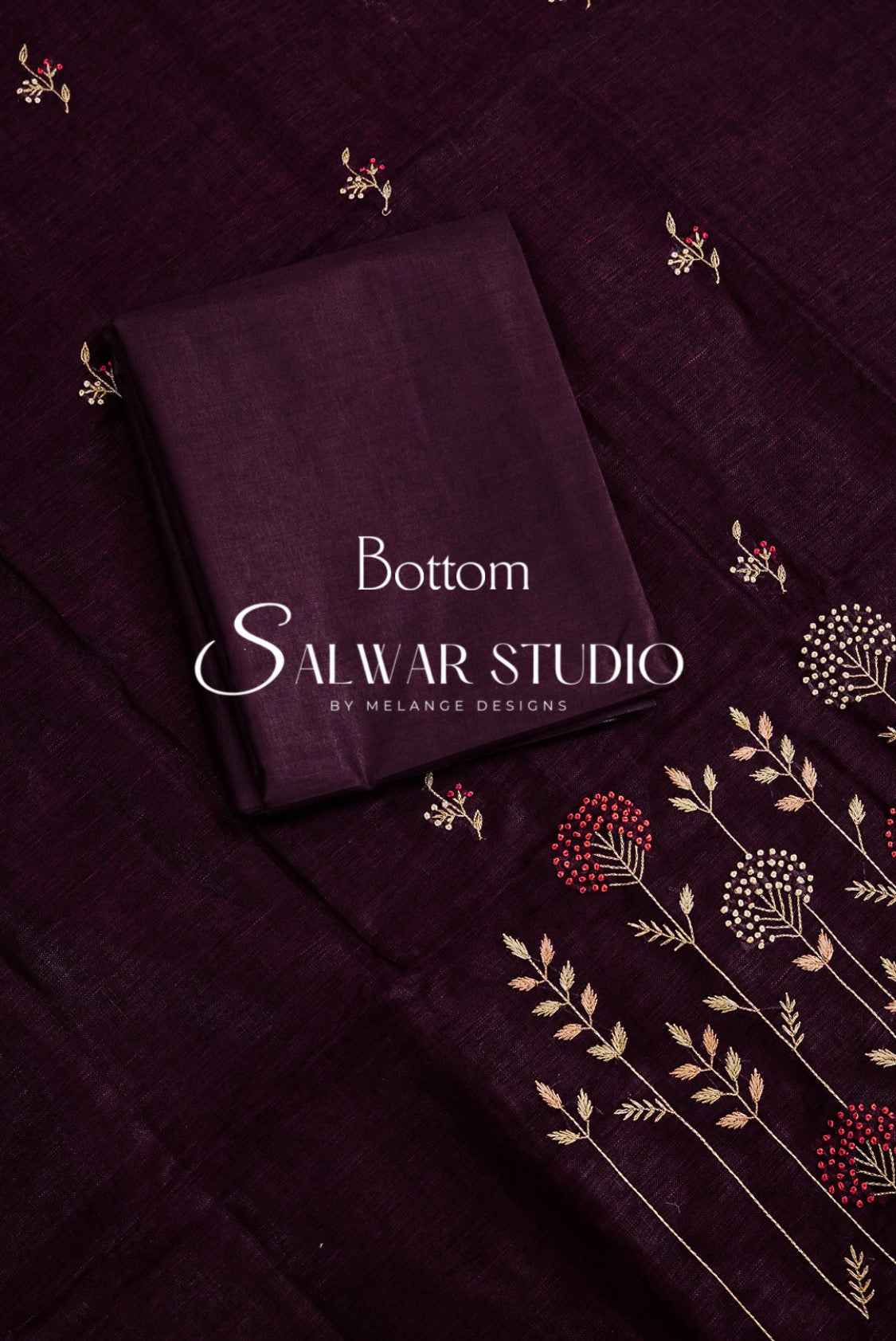 Linen Embroidery Unstitched Salwar Suits AC0052