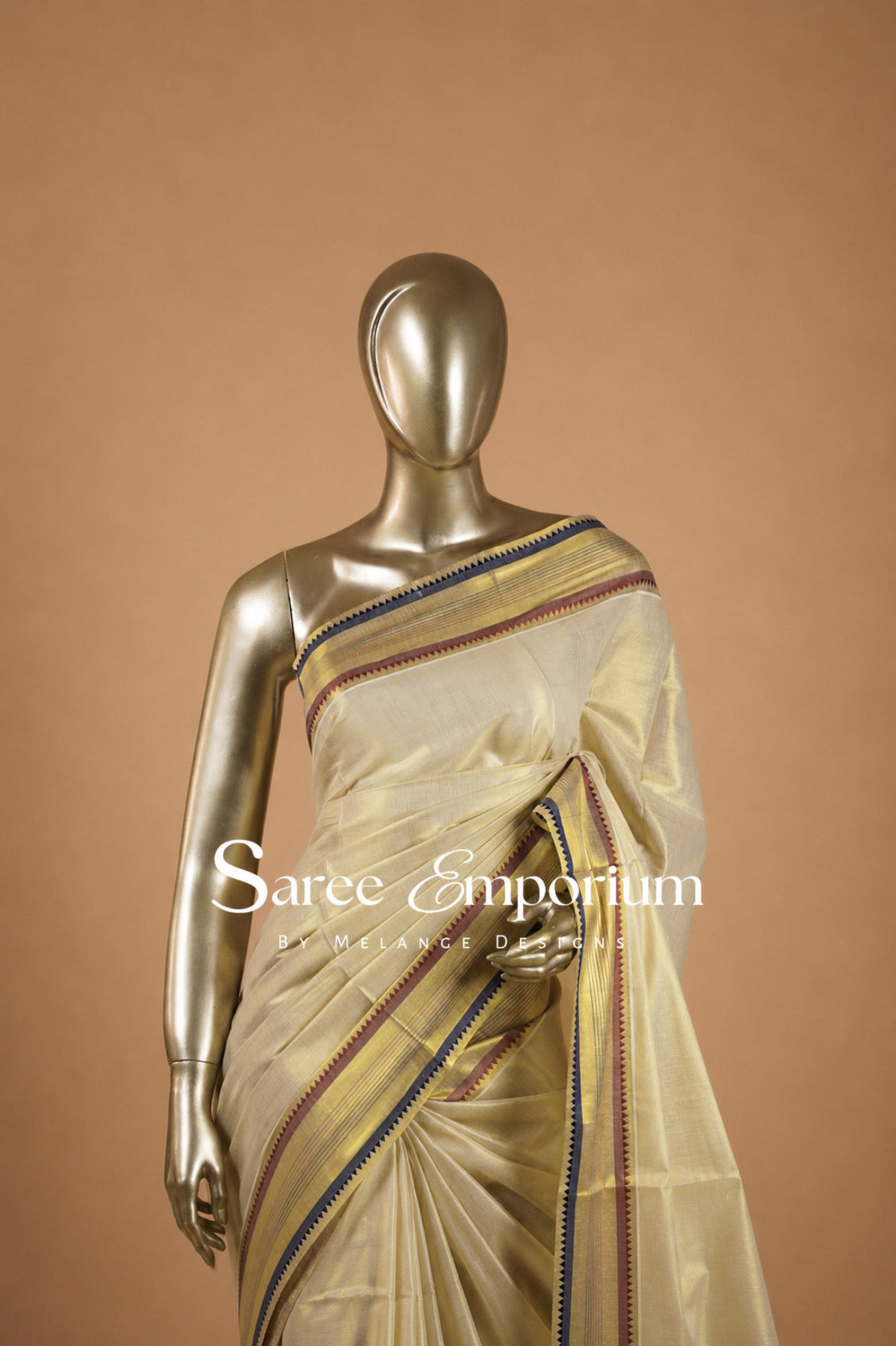 Tissue Kasavu Sarees MDS0038