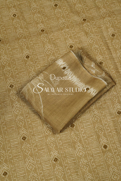 Linen Embroidery Unstitched Salwar Suits AC0076