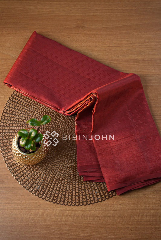 Silk Saree For Women Deep Maroon BJ1194