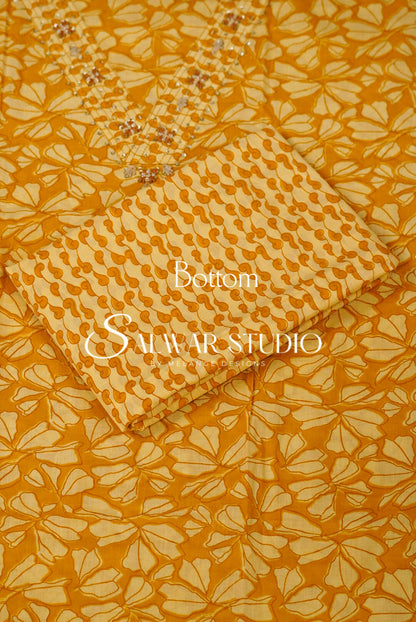 Printed Cotton Unstitched Salwar Suits AC0150