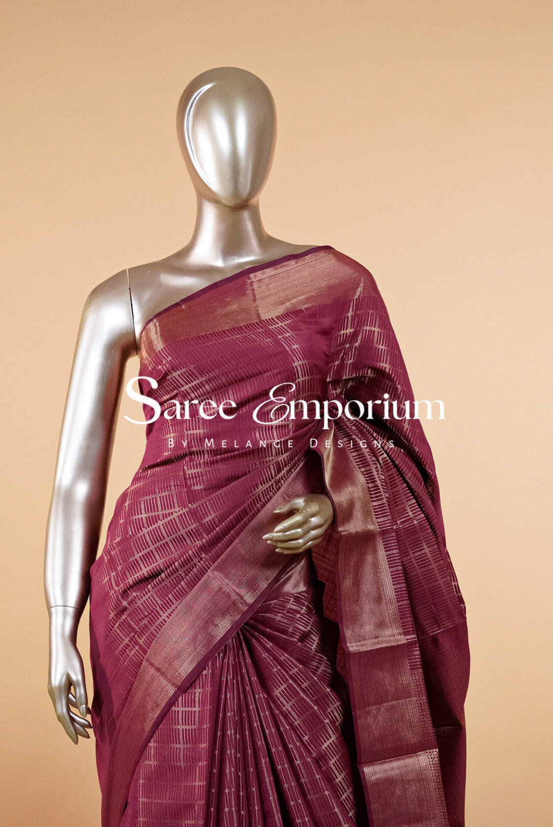 Semi Brocade Saree MDS0152