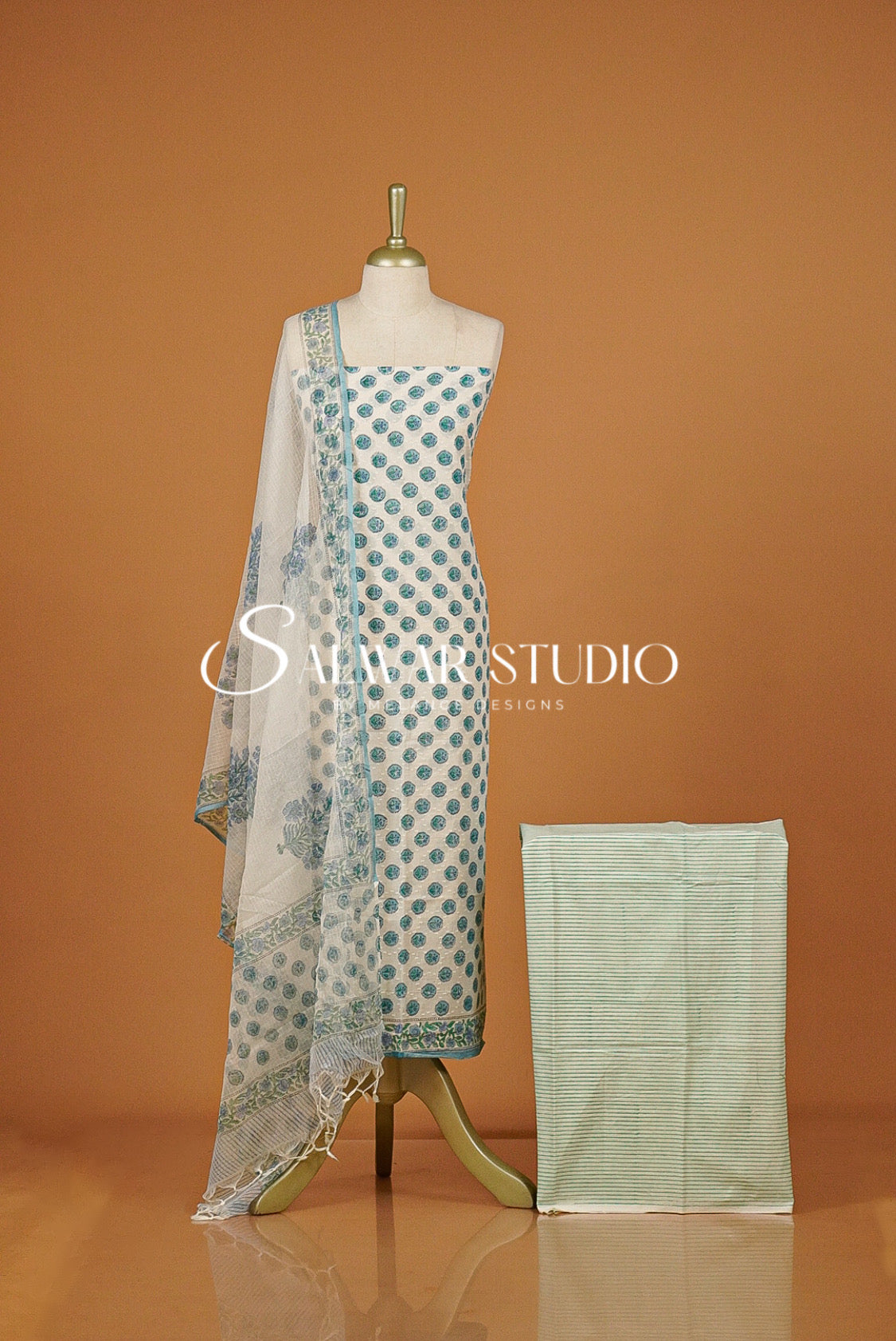 Printed Cotton Unstitched Salwar Suits AC0155
