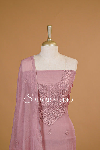 Chanderi Embroidery Salwar Suit AC0142