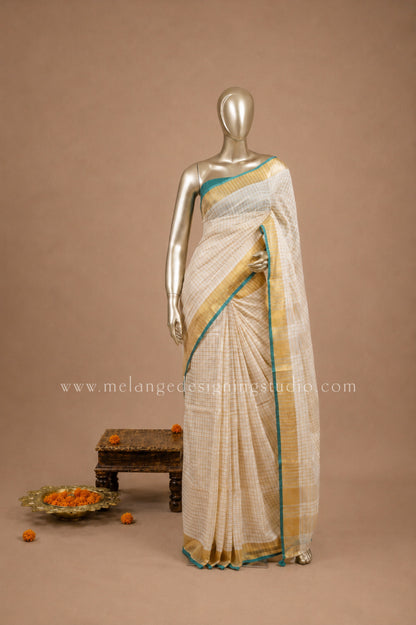 Linen Weaving Saree MDS0006