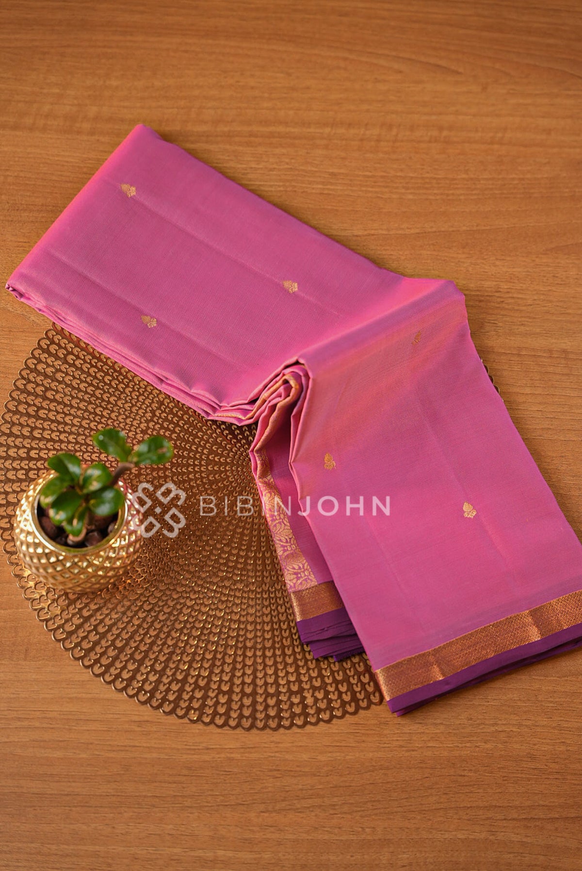 Silk Saree For Women Bright Pink BJ1195
