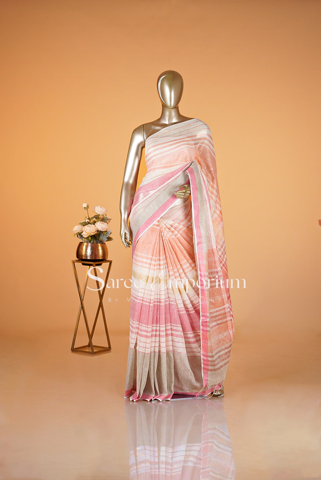 Linen Sarees MDS0077