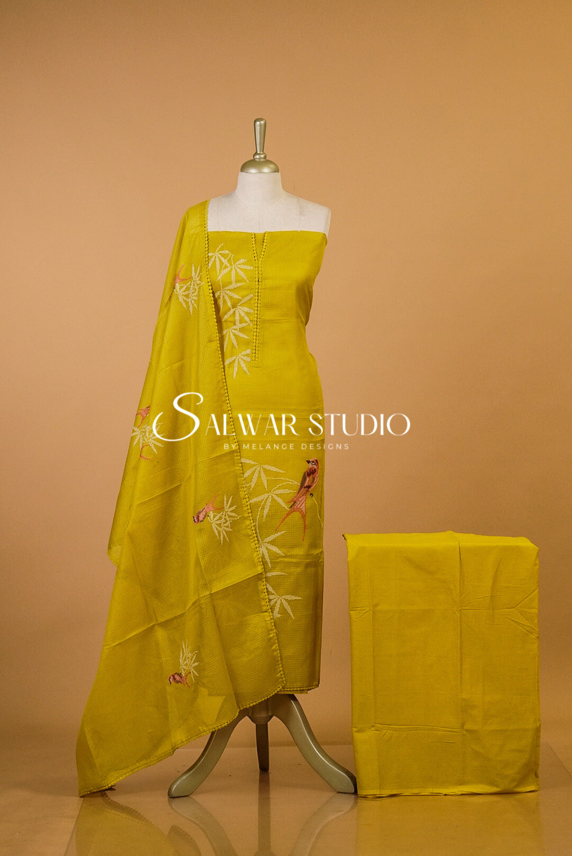 Cotta Embroidery Unstitched Salwar Suits AC00100