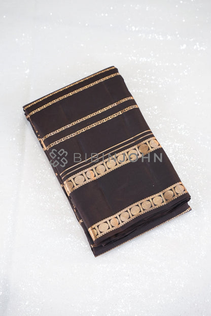 Silk Saree For Women Chocolate Brown 