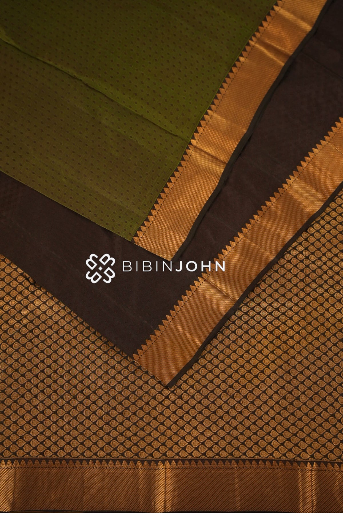 Silk Saree For Women Olive Green BJ2401