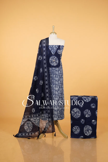 Printed Cotton Unstitched Salwar Suits AC0049