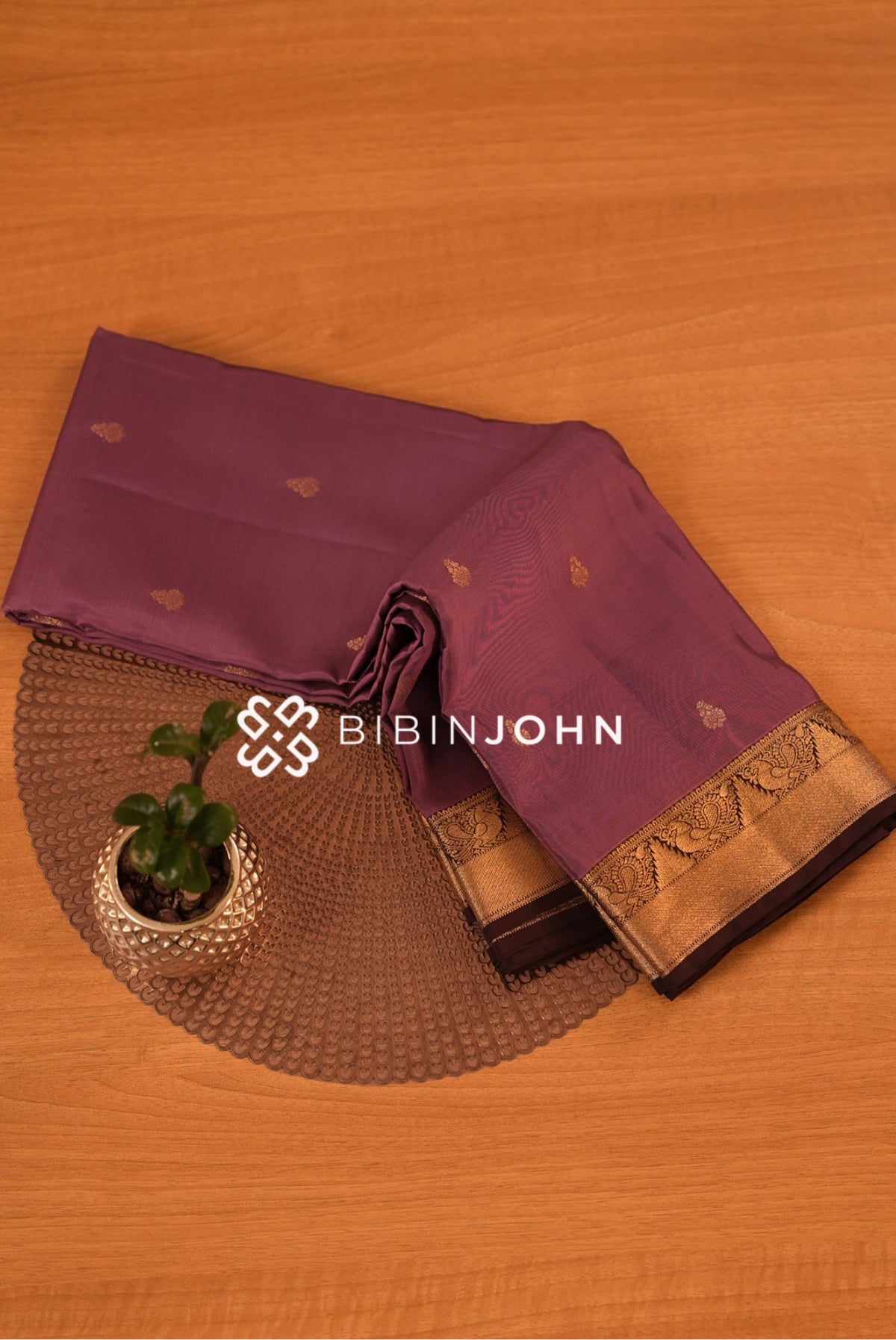 Silk Saree For Women Wine Maroon BJ2342