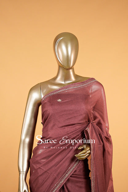 Cotta Embroidery Saree MDS0123