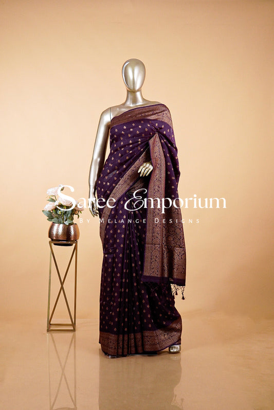 Semi Silk Banarasi Saree MDS0176