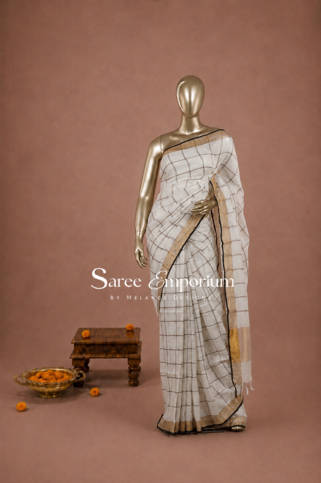 Linen Weaving Saree MDS0119
